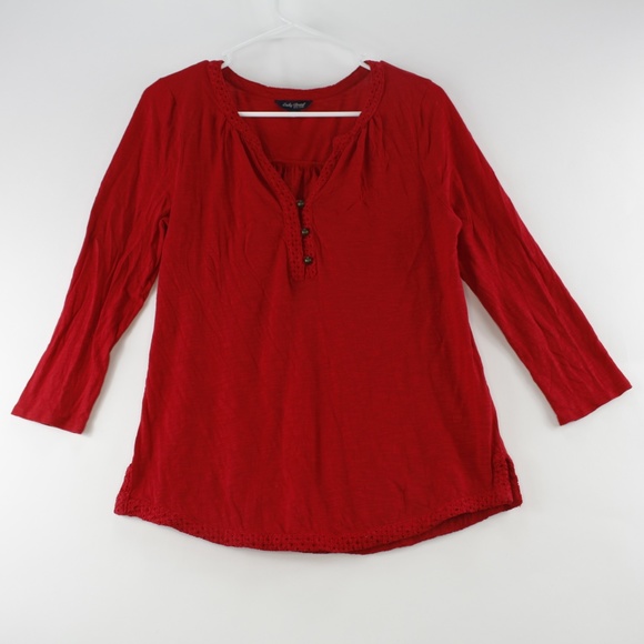 Lucky Brand Womens Blouse Small Boho - 2 Shirts - Picture 7 of 8